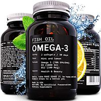 [3 Pack] Omega-3 Premium Fish Oil + D3 + B12 = 2400 mg | Triglyceride 1560 mg (880 mg EPA & 660 mg DHA) - Heart Health, Brain Development & Joint Support - Burpless