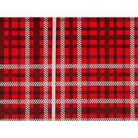 Chistmas Plaid 24"x417' Gift Wrap Counter Roll