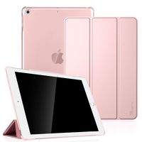 Fintie iPad Air 9.7" Case - Lightweight Smart Slim Shell Standing Cover with Translucent Frosted Back Protector Supports Auto Wake/Sleep for Apple iPad Air 2013 Model, Rose Gold