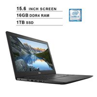 Dell 2019 Newest Inspiron 15 5000 15.6 Inch FHD 1080P Laptop (Intel Core i7-7500U up to 3.5 GHz, 16GB RAM, 1TB PCIe SSD, Intel HD 620, WiFi, Bluetooth, HDMI, Windows 10 Home)
