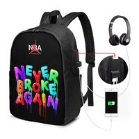 NBA Young-boy Theme Fashionable And Durable For Men And Women USB Backpack 17 In