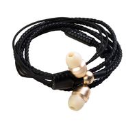 Wraps Wearable Braided Wristband Headphone Earbuds, Core Gold (WRCOG-V16M)