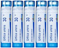 Boiron Urtica Urens 30C, 5-Pack of 80 Pellet Tubes, Homeopathic Medicine for Skin Rash