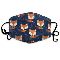 Autumn Fox Dust Mask,Washable and Reusable Cleaning Gardening Outdoor Activities Warm Windproof Mask