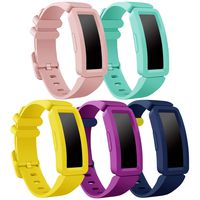 findway Compatible with Fitbit Ace 2 Bands for Kids 6+, Soft Silicone Bracelet Accessories Sport Strap Boys Girls Wristbands Compatible for Fitbit Inspire HR & Ace 2
