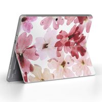igsticker Ultra Thin Premium Protective Back Stickers Skins Universal Tablet Decal Cover for Microsoft Surface Go (2018) 011258 Flower　Flour　Watercolor