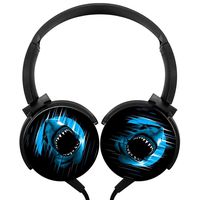 Hei Bai.J Shark Moon Lines Shark Heavy bass Stereo Headset Multifunction Headphone with Microphone Handy Wired headsets