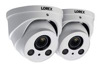 Lorex LNE8964AB 4K Ultra HD Resolution 8MP Motorized Varifocal Outdoor IP Audio 4X Optical Zoom Camera 250 Feet IR Night Vision Indoor and Outdoor 2 - White Dome Cameras