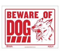 BAZIC 9" X 12" Beware of Dog Sign, Case of 24 (S-10-24)