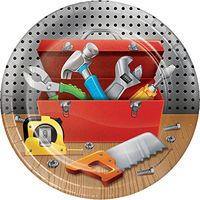 Creative Converting 321812 96 Count Sturdy Style Dessert/Small Paper Plates, Handyman