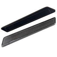 PBYMT Black Saddlebag Latch Cover Reflector Compatible for Harley Touring Electra Glide Road King 2014-2020