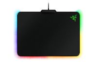 Razer Firefly Chroma Hard Gaming Mousepad: Customizable Chroma RGB Lighting - 14"x10" - Ideal for Quicker Mouse Movements - Non-Slip Rubber Base