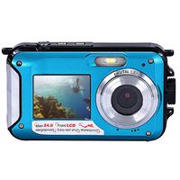 Powerfulline Digital Cameras Full HD 1080p Double Screens Sports Digital Zoom Waterproof Dive Camera Kid Gift