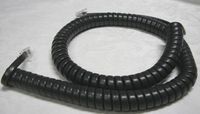 25 Pack of Charcoal (aka Black) 12' Ft Handset Cords for Avaya IP Phone J100 9600 Series Digital 9400 9500 9608 9608G 9610 9610G 9611G 9620 9620L 9630 9641GS 9650C IX Curly Coil Lot by DIY-BizPhones