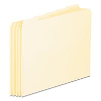 Pendaflex PFXEN205 Blank Tab File Guides, 18 pt. Manila, 1/5 Cut, Letter Size, 100/box