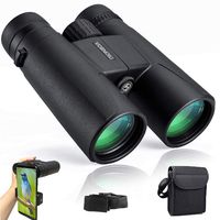 Binoculars for Adults Compact,12x42 HD Professional Binocular with Clear Weak Light Night Vision,Easy Focus Binoculars for Birds Watching,Concerts,Outdoor Hunting,Travel with Phone Adapter