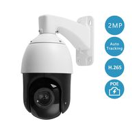 H.265 1080P PTZ POE IP Camera Pan Tilt 20x Optical Zoom Outdoor Auto Tracking IP66 Waterproof Dome Security Camera 2MP High Speed Video Surveillance Camera IR Night Vision up to 330ft