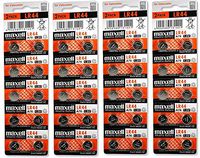 Maxell LR44 (A76) Batteries, 40 Count
