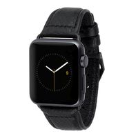 Case-Mate - Apple Watch Band - 38mm 40mm Pebbled Leather Apple Watch Band - Apple Watch Series 1, 2, 3, 4, 5 - Black