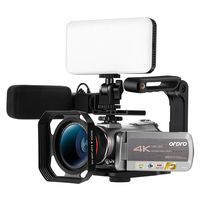 Ordro AZ50 4K 30FPS 3840X2160 Camcorder Digital Video Camera(1080P 60FPS,30X Digital Zoom,Touch Enabled 3.1-Inch Screen,Infrared Night Vision,Microphone,Wide Angle Lens,2 Batteries)- Black