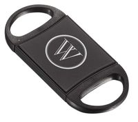 Personalized Visol Tahoe Cigar Cutter with Matte Black Stainless Steel Plate with Free Laser Engraving ([B] Single Initial)