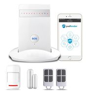 Home Security System | PADFENDER | Plug & Play GSM WiRELESS alarm system | 6 months plan included - Basic Package