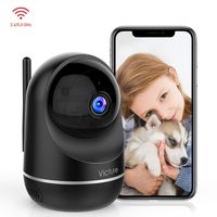 Victure Dualband 2.4Ghz and 5Ghz 1080P WiFi Camera Baby Monitor,FHD Wireless Security Camera with Motion Detection via IPC360 Pro, Pan Tilt, 2-Way Audio, Night Vision