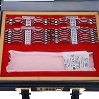 Melleco Optical 48PCS Metal Rims Trial Frame Lens Set Optometry