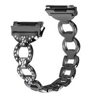 aczer-Y Fitbit Ionic Band Metal Accessories Small Large, Stainless Steel Replacement Band with Folding Clasp Strap for Fitbit Ionic Smart Watch Bands Wristband Women Men