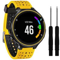 QGHXO Soft Silicone Replacement Watch Band for Garmin Forerunner 235/220/230/620/630/735 Smart Watch (No Tracker, Replacement Bands Only)