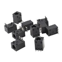 uxcell a13112600ux0610 Black 3 Poles 3.5mm x 1.3mm DC Power Jack Socket PCB Mount Pack of 10