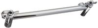 Fully Adjustable Universal Replacement Shower Arm Brass Construction 9 Inch Chrome Finish