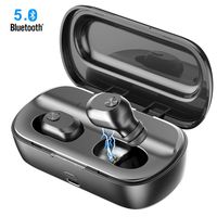 Bluetooth 5.0 Wireless Earbuds,GUSGU True Wireless Bluetooth Earbuds with Mic, Earphones Bluetooth Wireless Earbuds with Charging Case(Binaural Call, 4-5hrs Playtime, Auto Pairing)-Black