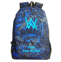 Alan Walker Luminous Backpacks Laptop Bag Bookbag Canvas Backpack for School