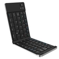 AENMIL Creative Foldable Bluetooth Keyboard Fits IOS Android Windows, Portable Wireless Keyboard for Tablet PC Smartphone Laptop - Gold