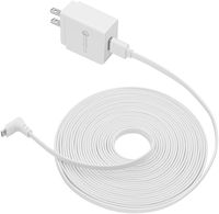 Aobelieve Outdoor Charging Cable with Power Adapter for Arlo Pro, Pro 2, and Arlo Go Camera (30 ft, 1 Pack)