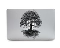 DQQH Removable Vinyl Sticker Skin for MacBook Pro Air Mac 13 inch Apple Logo - Black Tree