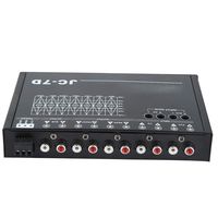 Acouto Car Audio Equalizer, Car 7 Bands Audio Bass Restoration Digital Equalizer Audio Control JC-7D