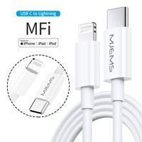 USB C to Lightning Cable [Apple MFi Certified],4ft PD Fast Charger Charging Syncing Cord for iPhone X/XS/XR/XS Max/8/8 Plus/iPad Pro 2017,Supports Power Delivery Use with Type C Chargers (White)