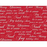 Christmas Script 30" x 150' Gift Wrap Roll