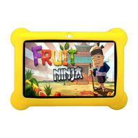 7inch Kids Tablet Google Android 4.4 Quad Core Multi-Touch Screen 4GB Hard Drive Pre-Installed Games and Apps, Google Play Store, Kids Desktop etc (ZeepadKids-Yellow-4GB)