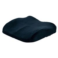 ObusForme Black Sit-Back Dual-Purpose Cushion - High Density Molded Memory Foam for Ergonomic Comfort, Supports Lower Back or Seat, Seat Cushion/Backrest with Back & Seat Cushions