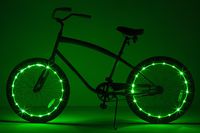Brightz WheelBrightz LED Bicycle Wheel Accessory Light (2-Pack Bundle for 2 Tires), Green