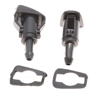 Pack of 2 Windshield Washer Nozzle Sprayers Kit Front Left & Right Windshield Washer Squirter Nozzle for 2005-2010 Jeep 2004-2013 Dodge 2001-2013 Chrysler Replace #5116079AA 5160308AA