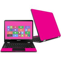 MightySkins Skin Compatible with Samsung Chromebook Pro 12.3" - Solid Hot Pink | Protective, Durable, and Unique Vinyl Decal wrap Cover | Easy to Apply, Remove, and Change Styles | Made in The USA