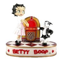 Betty Boop Polyresin Miniature Figural AM/FM Radio LED