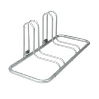 Retrospec Stash Rack 2 Bike Floor Stand Bicycle Storage Organizer, Grey