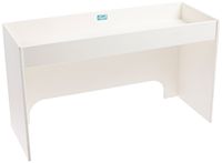 TrippNT 50123 White PVC 24 Step Shelf 24 Width x 10 Height x 9 Depth