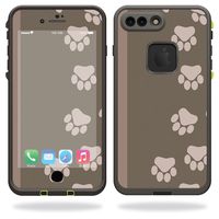 MightySkins Skin Compatible with Lifeproof iPhone 7 Plus - Paw Prints | Protective, Durable, and Unique Vinyl Decal wrap Cover | Easy to Apply, Remove, and Change Styles | Made in The USA