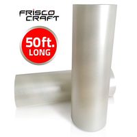 Frisco Craft 4336883150 Transfer Roll 12" x 50 Feet Clear Lay Flat | Application Tape Perfect for Cricut Cameo Self Adhesive Vinyl for Signs Stickers Decals Walls Doors Windows